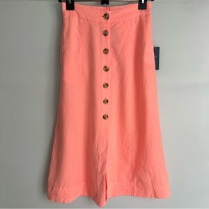 Universal Thread Pink Midi A-Line Skirt Casual